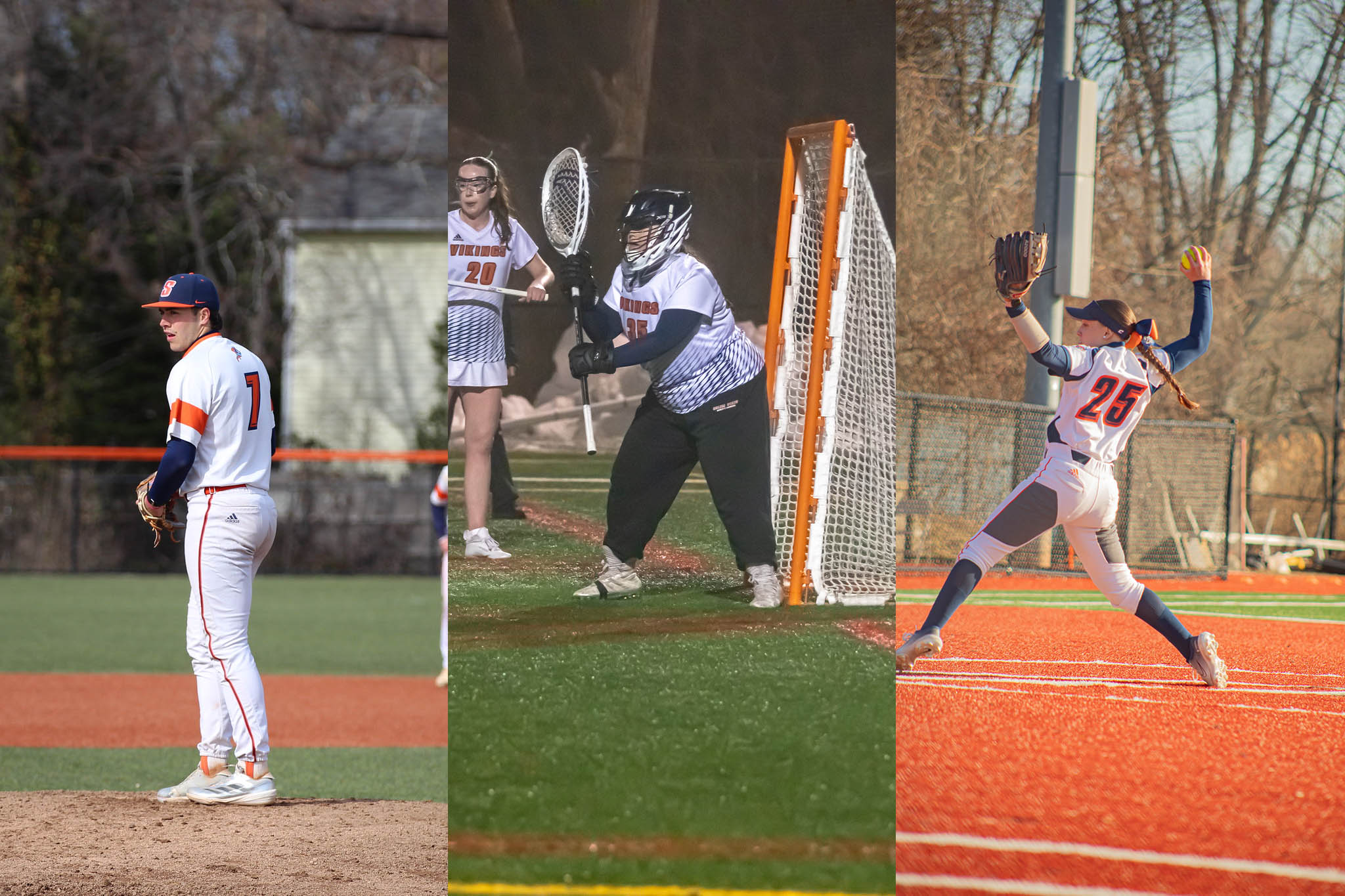 Currier, Bradley, and Martineau Named to MASCAC Spring Sportsmanship Team